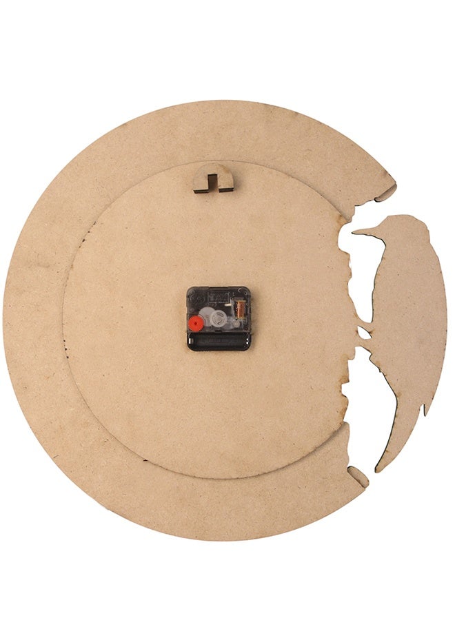 نيو لايف ساعة حائط خشب MDF بتصميم عصري مع شكل طائر – ديكور أنيق للمنزل - Image 4